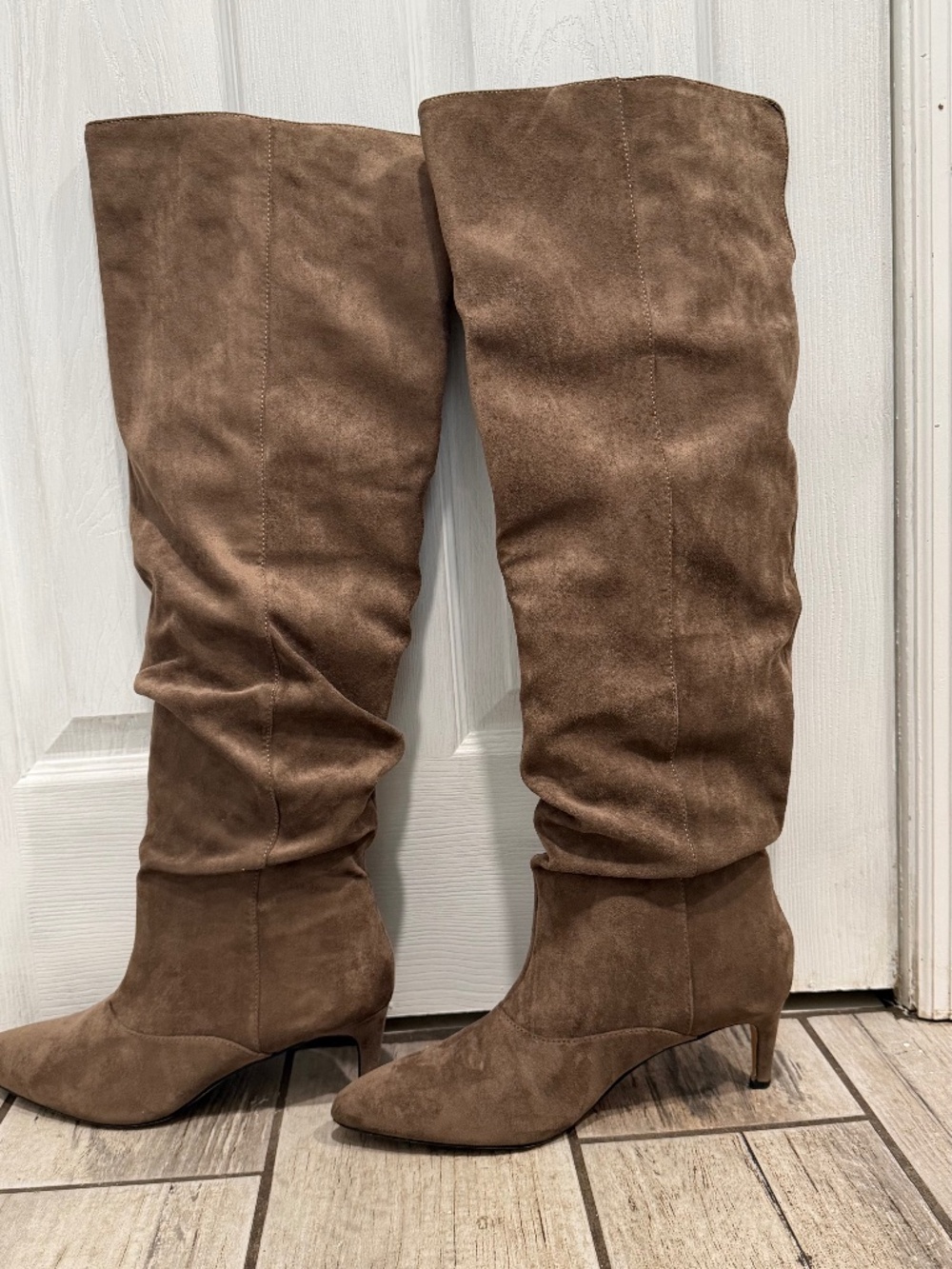 Madden Girl Stassi Over-The-Knee Boot- Taupe Size 11